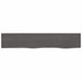 Wall Shelf Dark Grey 100x20x4 Cm Treated Solid Wood Oak