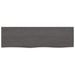 Wall Shelf Dark Grey 100x30x2 Cm Treated Solid Wood Oak