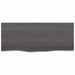 Wall Shelf Dark Grey 100x40x2 Cm Treated Solid Wood Oak