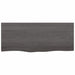 Wall Shelf Dark Grey 100x40x4 Cm Treated Solid Wood Oak