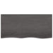 Wall Shelf Dark Grey 100x50x2 Cm Treated Solid Wood Oak