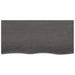 Wall Shelf Dark Grey 100x50x6 Cm Treated Solid Wood Oak