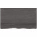 Wall Shelf Dark Grey 100x60x2 Cm Treated Solid Wood Oak