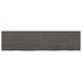 Wall Shelf Dark Grey 120x30x4 Cm Treated Solid Wood Oak