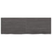 Wall Shelf Dark Grey 120x40x4 Cm Treated Solid Wood Oak