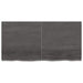 Wall Shelf Dark Grey 120x60x4 Cm Treated Solid Wood Oak