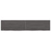 Wall Shelf Dark Grey 140x30x4 Cm Treated Solid Wood Oak