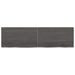 Wall Shelf Dark Grey 140x40x4 Cm Treated Solid Wood Oak