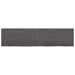 Wall Shelf Dark Grey 160x40x4 Cm Treated Solid Wood Oak