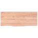 Wall Shelf Light Brown 100x40x2 Cm Treated Solid Wood Oak