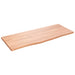 Wall Shelf Light Brown 100x40x2 Cm Treated Solid Wood Oak