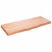 Wall Shelf Light Brown 100x40x6 Cm Treated Solid Wood Oak