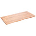 Wall Shelf Light Brown 100x50x2 Cm Treated Solid Wood Oak