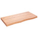 Wall Shelf Light Brown 100x50x6 Cm Treated Solid Wood Oak