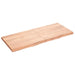 Wall Shelf Light Brown 120x50x4 Cm Treated Solid Wood Oak