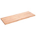 Wall Shelf Light Brown 140x50x4 Cm Treated Solid Wood Oak