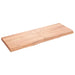 Wall Shelf Light Brown 140x50x6 Cm Treated Solid Wood Oak