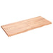 Wall Shelf Light Brown 140x60x4 Cm Treated Solid Wood Oak