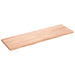 Wall Shelf Light Brown 160x50x4 Cm Treated Solid Wood Oak