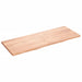 Wall Shelf Light Brown 160x60x4 Cm Treated Solid Wood Oak