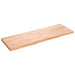 Wall Shelf Light Brown 180x60x6 Cm Treated Solid Wood Oak