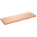 Wall Shelf Light Brown 80x30x4 Cm Treated Solid Wood Oak