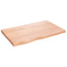 Wall Shelf Light Brown 80x50x4 Cm Treated Solid Wood Oak