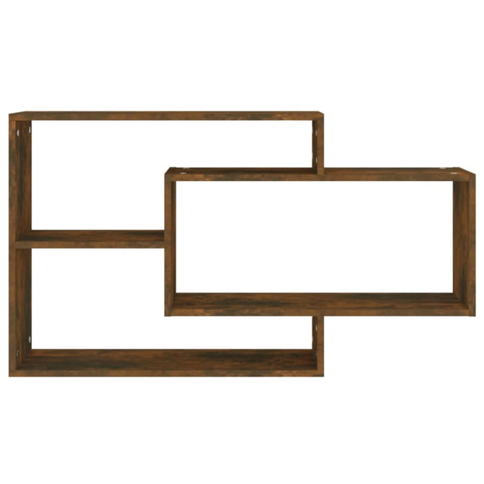 Wall Shelf Smoked Oak 104x20x58.5 Cm Engineered Wood Nopxnn