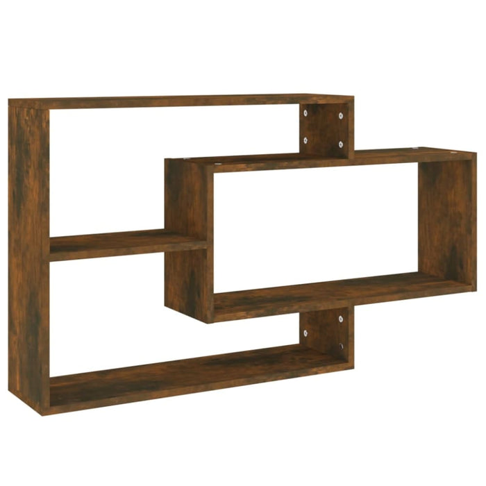 Wall Shelf Smoked Oak 104x20x58.5 Cm Engineered Wood Nopxnn