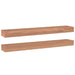 Wall Shelves 2 Pcs 90x15x6 Cm Solid Wood Teak Tabipl