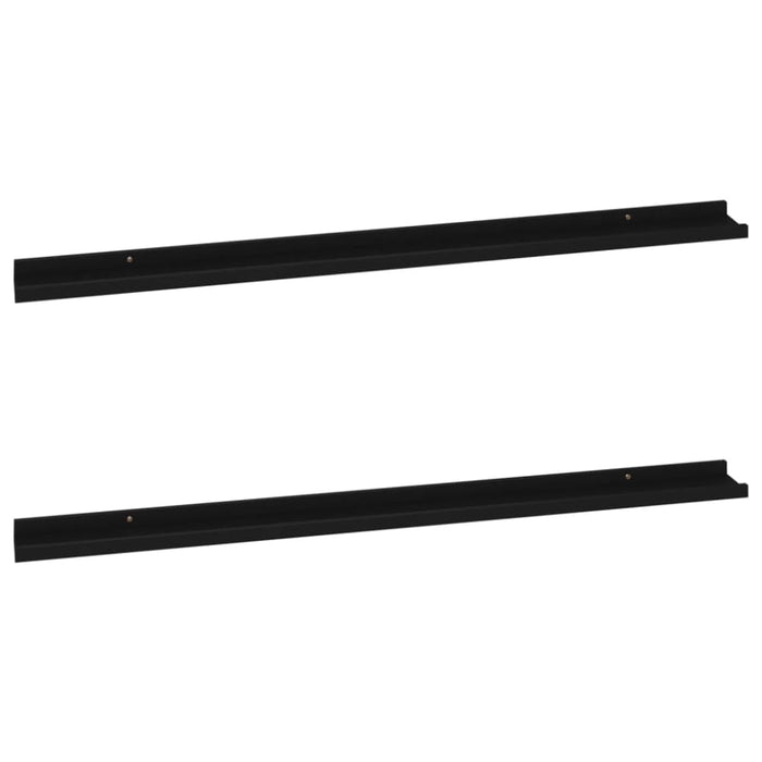 Wall Shelves 2 Pcs Black Txllll