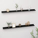 Wall Shelves 2 Pcs Black Txllll