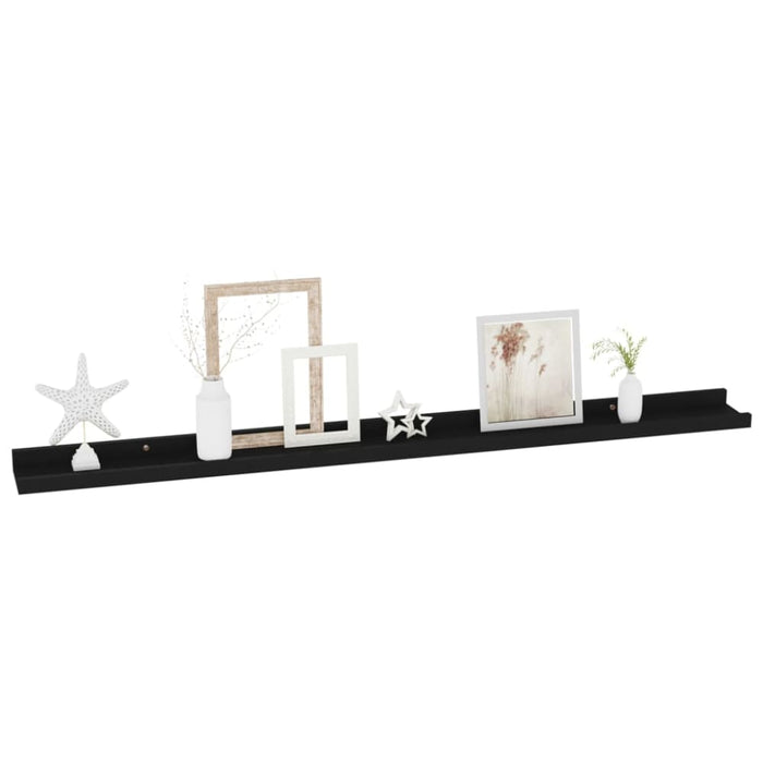 Wall Shelves 2 Pcs Black Txlllp