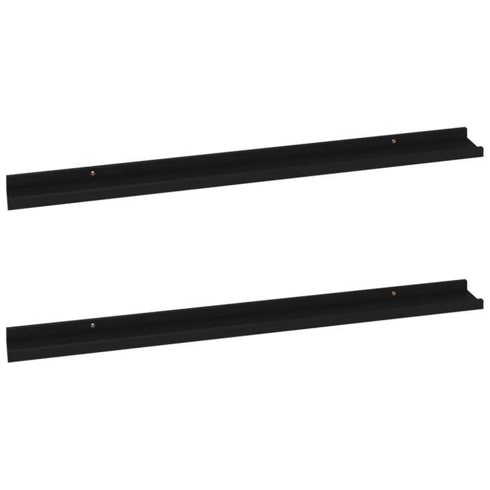 Wall Shelves 2 Pcs Black Txlllp