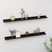 Wall Shelves 2 Pcs Black Txlllp