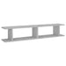 Wall Shelves 2 Pcs Concrete Grey 105x18x20 Cm Chipboard