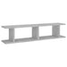 Wall Shelves 2 Pcs Concrete Grey 90x18x20 Cm Chipboard