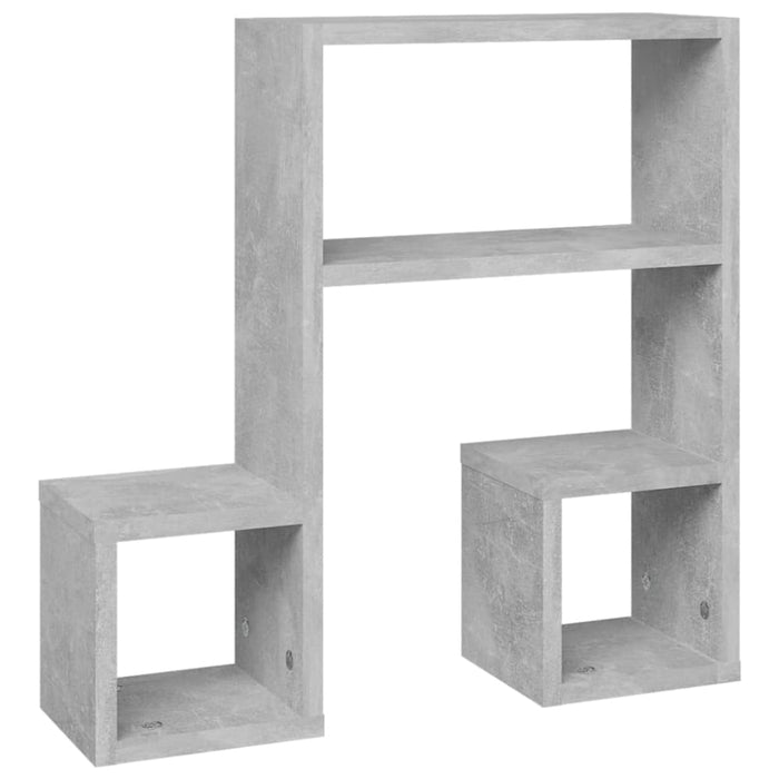 Wall Shelves 2 Pcs Concrete Grey Chipboard Nbixap