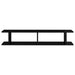 Wall Shelves 2 Pcs Glossy Look Black 105x18x20cm Chipboard