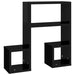 Wall Shelves 2 Pcs Glossy Look Black 50x15x50 Cm Chipboard