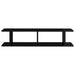 Wall Shelves 2 Pcs Glossy Look Black 90x18x20 Cm Chipboard