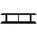 Wall Shelves 2 Pcs Glossy Look Black Chipboard Nbioka