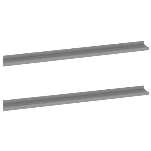 Wall Shelves 2 Pcs Grey Txllix