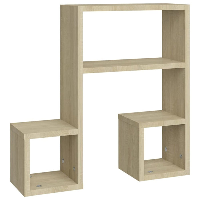 Wall Shelves 2 Pcs Sonoma Oak Chipboard Nbixaa