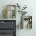 Wall Shelves 2 Pcs Sonoma Oak Chipboard Nbixaa