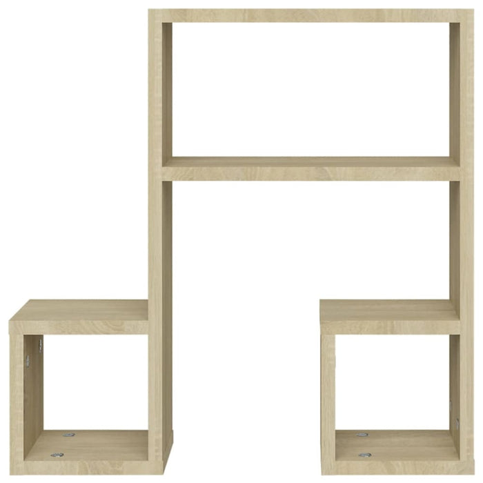 Wall Shelves 2 Pcs Sonoma Oak Chipboard Nbixaa