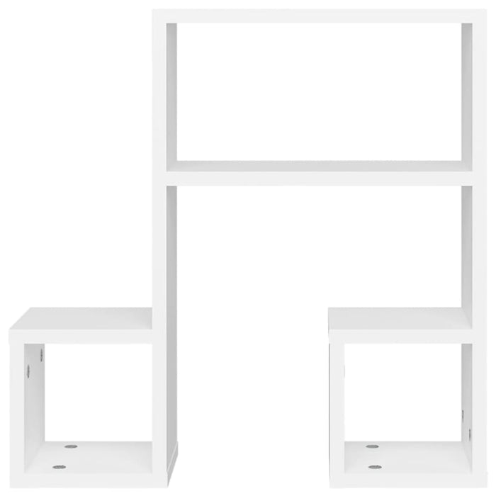 Wall Shelves 2 Pcs White 50x15x50 Cm Chipboard Nbixao