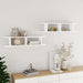 Wall Shelves 2 Pcs White Chipboard Nbiokl