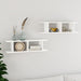 Wall Shelves 2 Pcs White Chipboard Nbioni