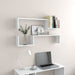 Wall Shelves 2 Pcs White Chipboard Nbixln